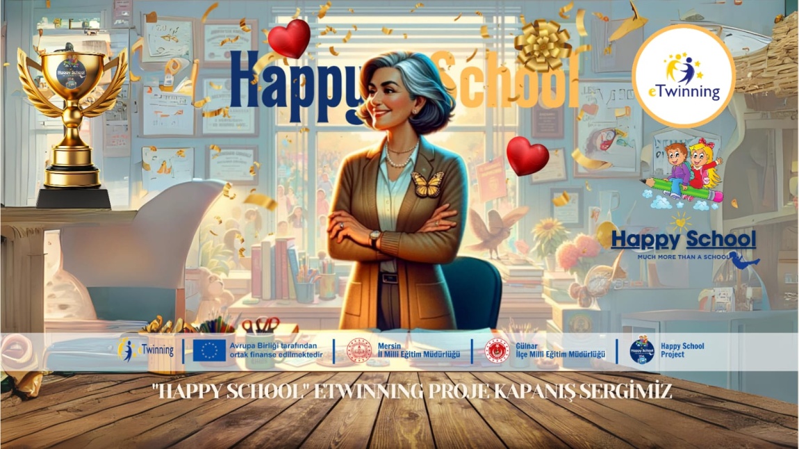 ''HAPPY SCHOOL'' eTWINNING PROJEMİZİN KAPANIŞ SERGİSİ